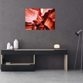Obraz na szkle czerwonych skał (70x50 cm)