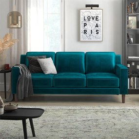 Zielona aksamitna sofa 83 cm Brynn – Støraa