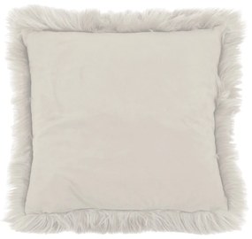 Beżowa poduszka Tiseco Home Studio Sheepskin, 45x45 cm