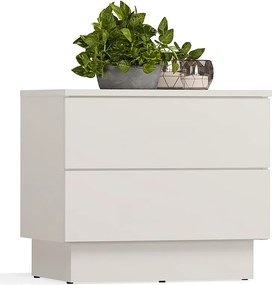Szafka Nocna AMBER 2S  | Kaszmir | 55x37x48 | 2 Szuflady, TIP ON