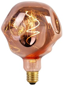 Żarówka LED E27 ściemniana G125 różowa 4W 70lm 1800K