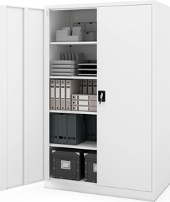 Szafa biurowa metalowa biała JAN II D600 1150 x 1850 x 600 mm