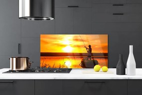 Panel Szklany Spokojny Wieczór nad Jeziorem