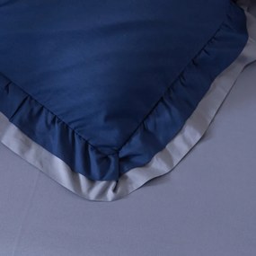 PrzytulneMieszkanie.pl PrzytulneMieszkanie.pl Pościel z mikrofibry RUFFORA niebiesko-szara Rozmiar pościeli: 70 x 80 cm | 140 x 200 cm