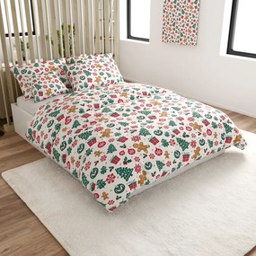 PrzytulneMieszkanie.pl PrzytulneMieszkanie.pl Bawełniana pościel MERRY MOOD biała Rozmiar pościeli: 70 x 90 cm | 140 x 200 cm