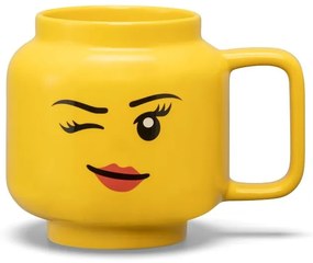 Żółty ceramiczny kubek dla dzieci 530 ml Head – LEGO®