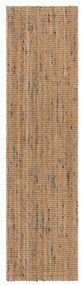 Niebiesko-naturalny chodnik z juty tkany ręcznie 60x230 cm Jute Boucle Blue – Flair Rugs