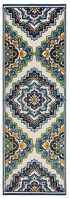 Niebieski dywan odpowiedni na zewnątrz 80x230 cm Beach Floral – Flair Rugs