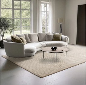 Dywan Elisa Geometryczny design, Beżowy, 80 x 150 cm