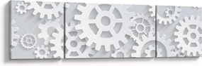 Obraz - Koła zębate (170x50 cm)