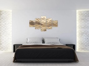 Obraz - 3D linie gór (125x70 cm)