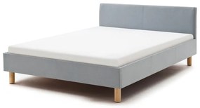 Szaroniebieskie tapicerowane łóżko 120x200 cm Lena – Meise Möbel