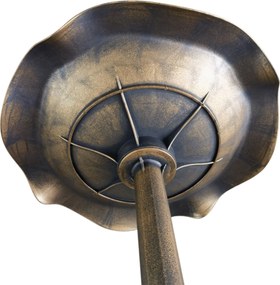 Outsunny Kąpielisko dla Ptaków z Podstawką 71cm Karmnik Wodny Liść Lotosu dla Dzikich Ptaków Brąz | Aosom PL