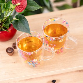 4Home Szklanka termiczna Floral Hot&Cool 300 ml, 2 szt.