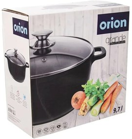 Orion Garnek stalowy z pokrywką GRANDE, 32 cm, 9,7 l