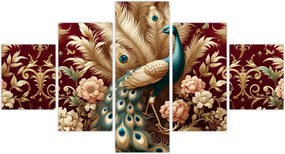Obraz – Elegancki paw (125x70 cm)