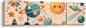 Obraz - Kawałki z kosmosu (170x50 cm)