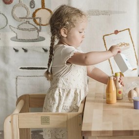 Kitchen helper drewniany pomocnik kuchenny dla dziecka, naturalne drewno - meowbaby®