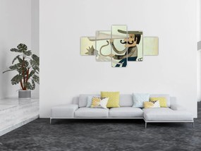 Obraz - Astronom na rowerze (125x70 cm)