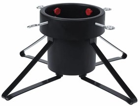 Stojak na choinkę bożonarodzeniową Tetragon, czarny, 46x46x19cm