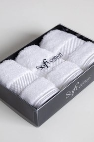 Zestaw podarunkowy małych ręczników DELUXE, 3 szt Biały