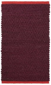 Bordowy dywan z juty 50x80 cm Notes – Mette Ditmer Denmark