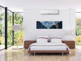 Obraz krajobrazu z górami (170x50 cm)