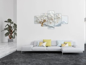 Obraz – Eleganckie drzewo życia 3D (125x70 cm)