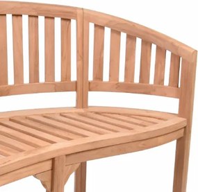 Ławka z drewna teakowego 120 cm, odporna na warunki pogodowe