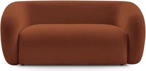 Pomarańczowa sofa z tkaniny szenilowej 160 cm Celine – Bobochic Paris