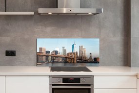 Panel Szklany Widok na Rzekę i Most