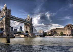 Obraz na szkle -  Tower Bridge w Londynie (70x50 cm)