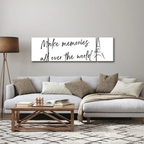 Obraz - Twórz wspomnienia (170x50 cm)