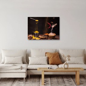 Obraz - Przyprawy w ruchu (70x50 cm)