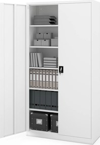 Szafa biurowa metalowa biała JAN II H2200 1150 x 2200 x 400 mm