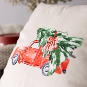 Poszewka na poduszkę Christmas Car 43x43 cm