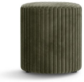 Zielony sztruksowy puf Dia – Micadoni