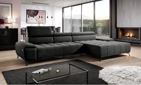 Narożnik PALLADIO MINI z elektryczną regulacją siedziska Prawostronny w tkaninie RIVIERA 97 WERSAL