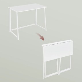 Składane biurko ZARIMO 80×40 cm, białe