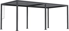 PERGOLA OGRODOWA MANUALNA ANTRACYTOWA 3x6 ORIGIN