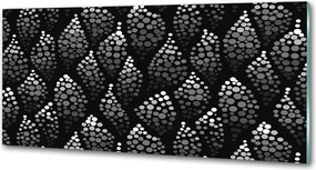 Panel lacobel Czarno-białe kropki