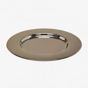 Zestaw 2 Podkładek Pod Talerze Ø30 Cm Ze Stali Nierdzewnej Kirsh Stal Nierdzewna - Sklum