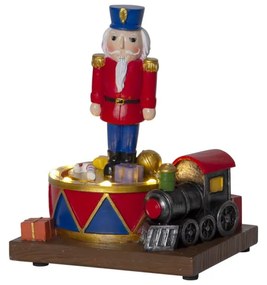 Świąteczna dekoracja świetlna LED Star Trading Nutcracker, wys. 16 cm