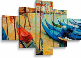 Obraz - Port w Wenecji (125x70 cm)