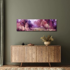 Obraz - Malarstwo pejzażowe jesienne (170x50 cm)