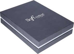 Damski szlafrok STELLA + ręczniki + pudełko XL Kremowy