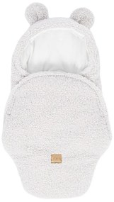 Rożek niemowlęcy z materiału sherpa w kolorze kości słoniowej 45x80 cm – Meowbaby