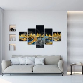 Obraz - Złote Góry (125x70 cm)