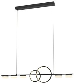 Wofi 7030-702 - LED Żyrandol ściemnialny na lince MESSINA LED/57W/230V czarne