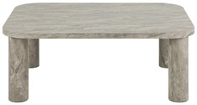 Jasnoszary stolik w dekorze marmuru 75x100 cm Solano – Actona